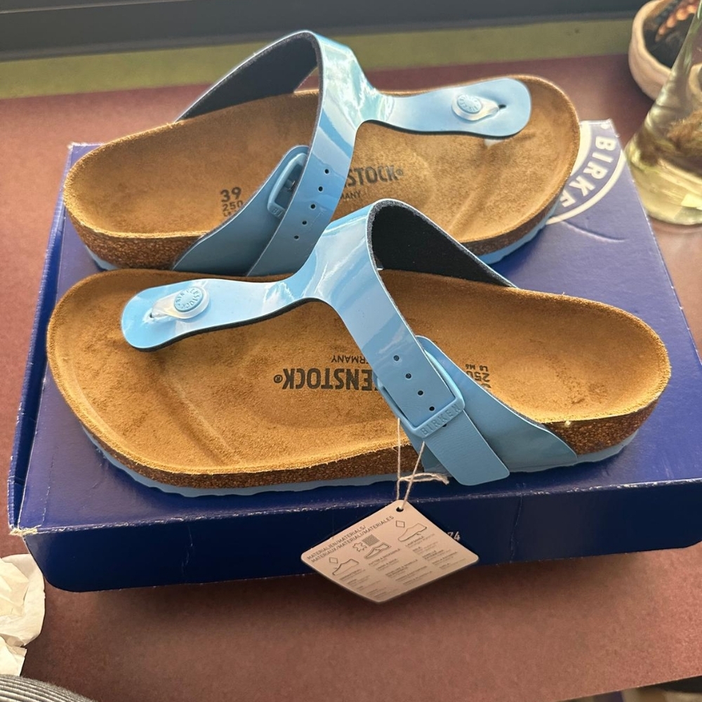 Blue Birkenstock Sandals